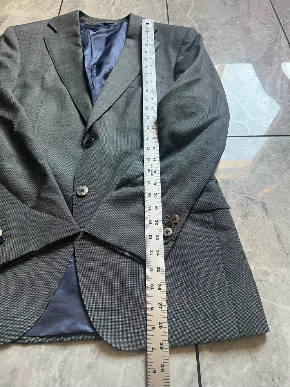 Suitsupply Mens Vitale Barberis Canonico Perennial Super110s Wool SuitJacket 38R